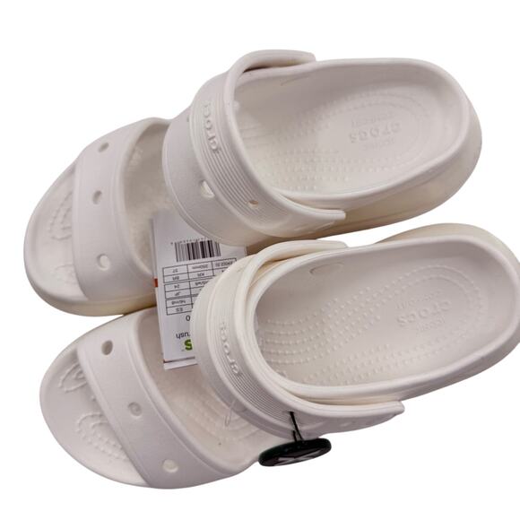 NWT Crocs Platform Mega Crush Chunky Iconic Sandal in White Size 8 - Picture 3 of 14